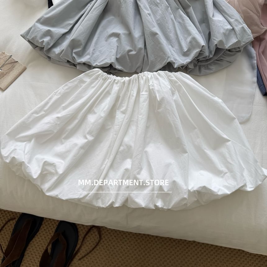 Rise Skirt Plain High Mini A-Line