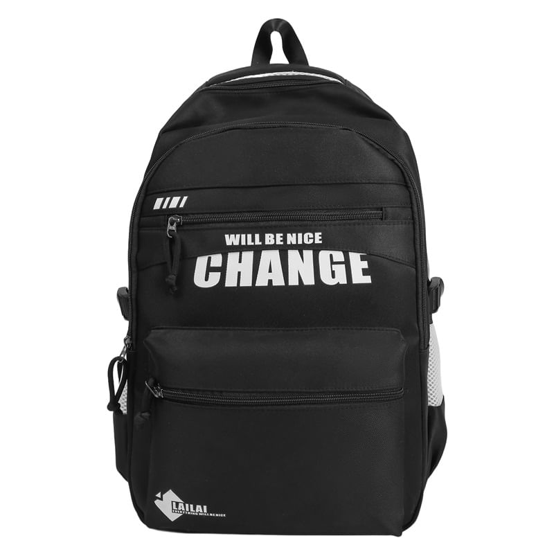 Two Backpack Tone Lettering