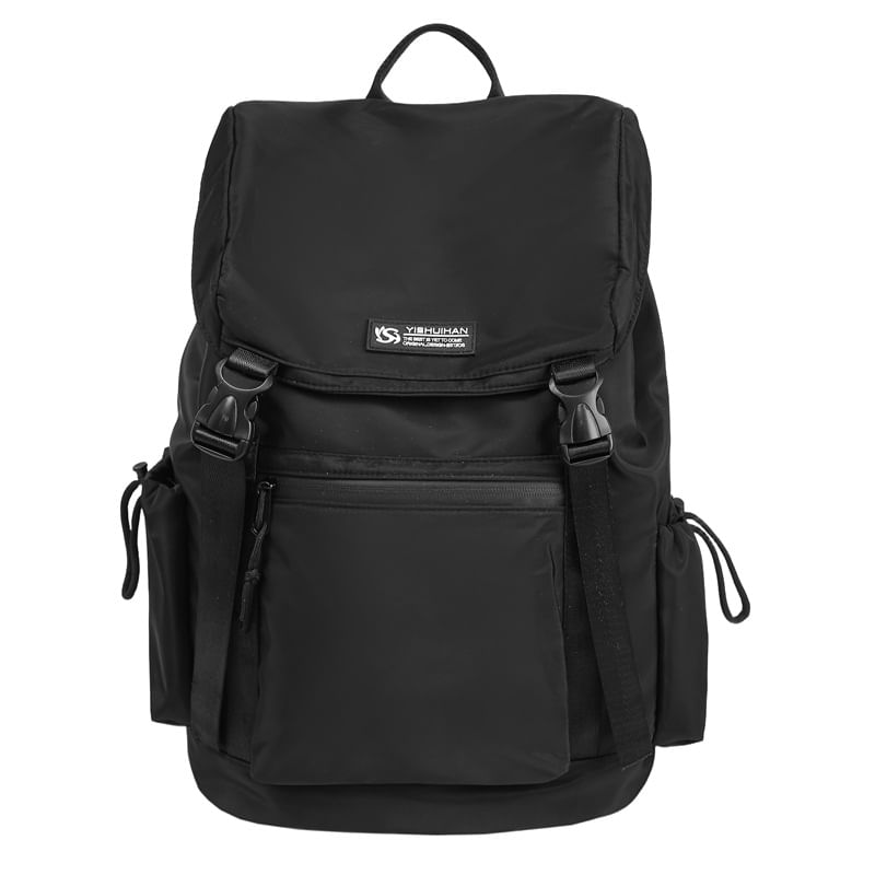 Buckled Backpack Lettering Flap