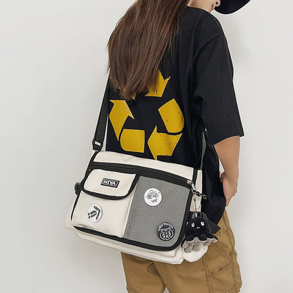 Pocket Mesh Crossbody Bag