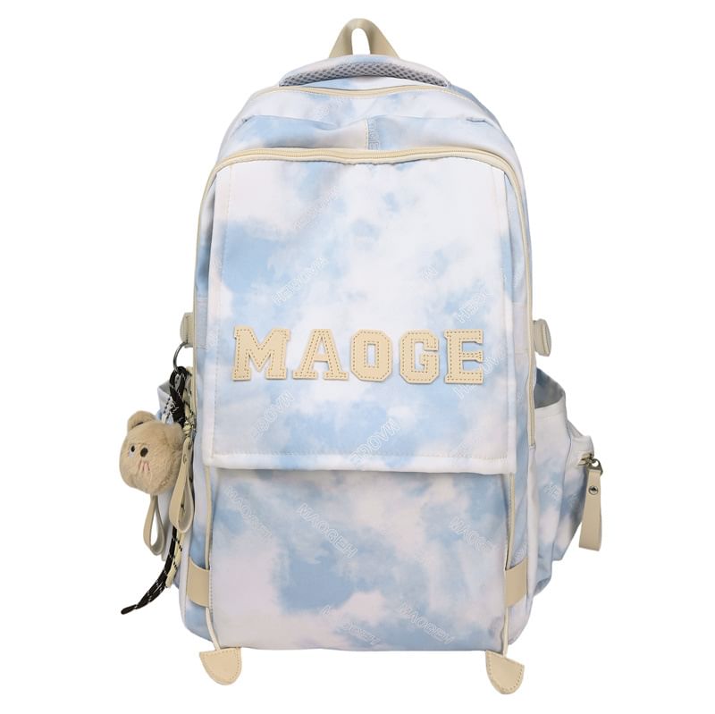 Backpack / Set Tie Dye Bag Charm Lettering
