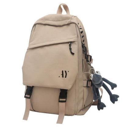 Lettering Flap Backpack