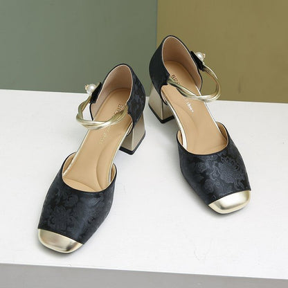 Heel D'Orsay Sandals Block