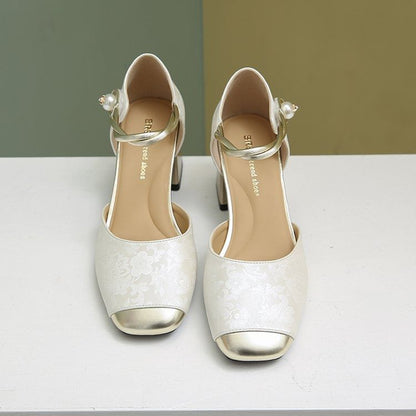 Heel D'Orsay Sandals Block