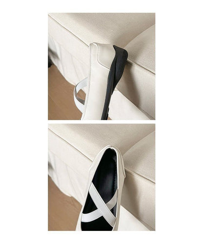 Ballet Square Bow Flats Toe