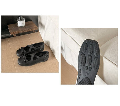 Ballet Square Bow Flats Toe