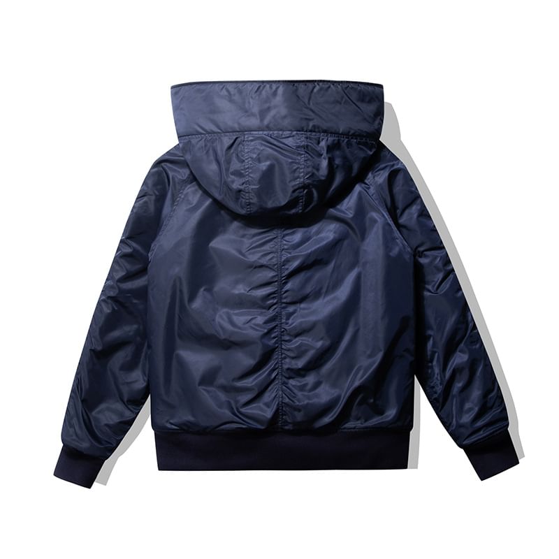 Detachable Faux Fur-Trim Hooded Parka