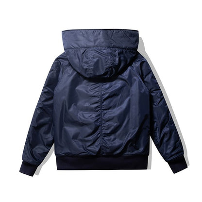 Detachable Faux Fur-Trim Hooded Parka