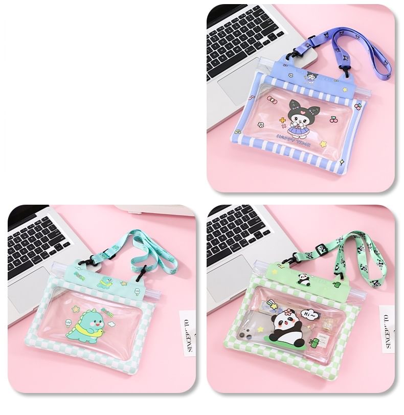 Animal Checker Waterproof Phone Crossbody Bag (Various Designs)