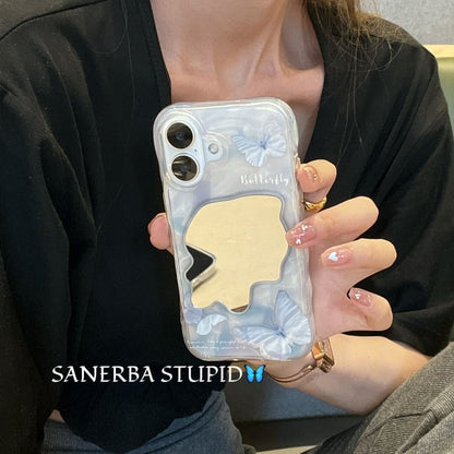 Phone Butterfly Mirrored Case