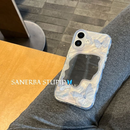 Phone Butterfly Mirrored Case