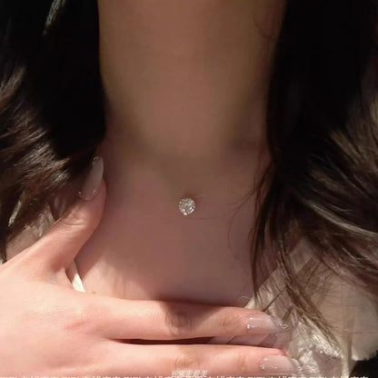 Pendant Rhinestone Necklace