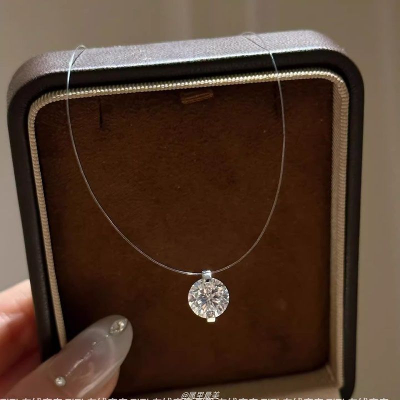 Pendant Rhinestone Necklace