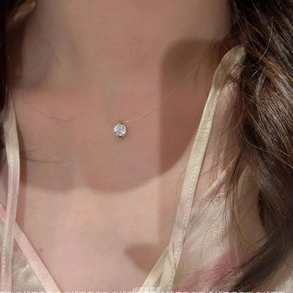 Pendant Rhinestone Necklace