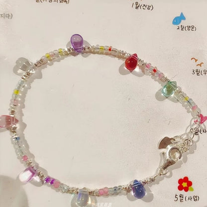 Bracelet Beaded Crystal Faux