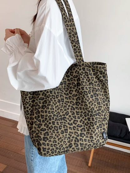 Bag Tote Print Leopard