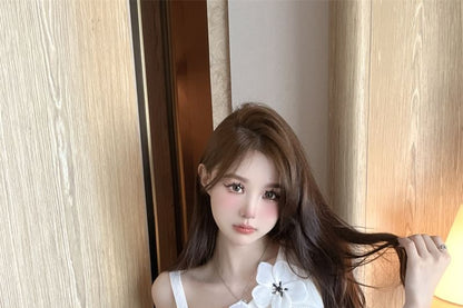 Crop Tank Asymmetrical Floral Top