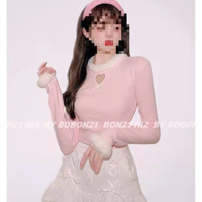 Trim High Lace Waist Tiered Skirt Mini Knit