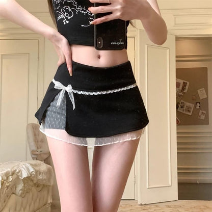 Overlay Skirt Rise Mini Low