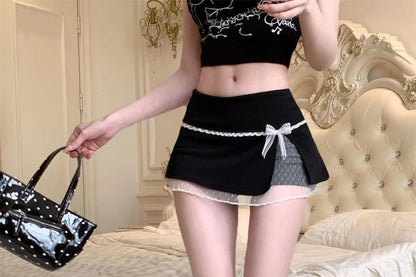 Overlay Skirt Rise Mini Low