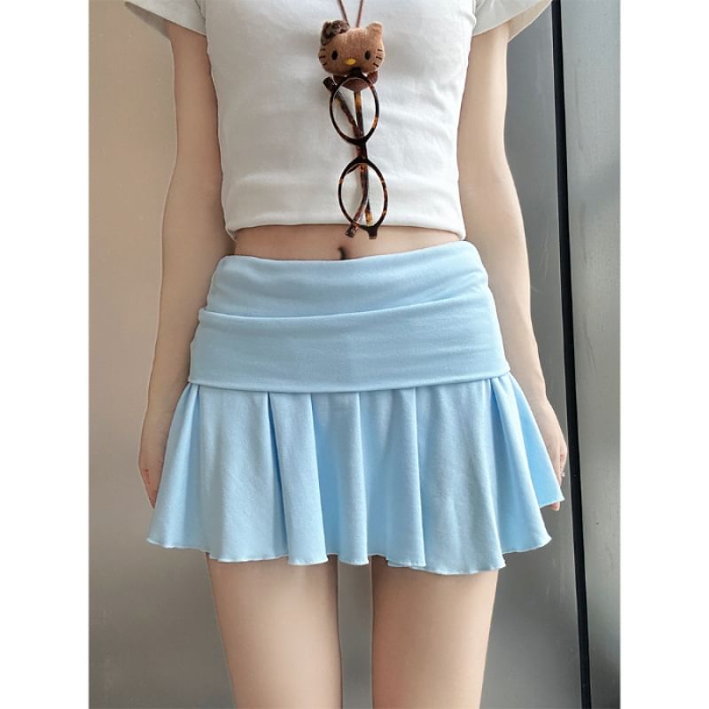Rise Skirt Low Mini Plain