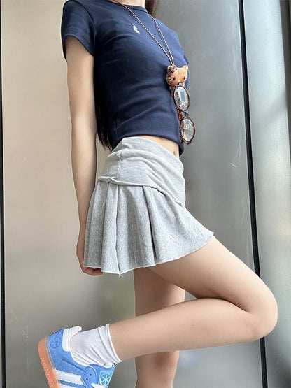 Rise Skirt Low Mini Plain