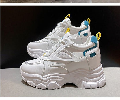 Hidden Platform Panel Sneakers Wedge