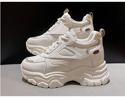 Hidden Platform Panel Sneakers Wedge