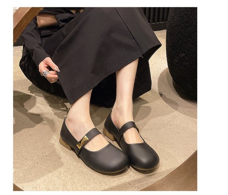 Shoes Jane Faux Mary Leather