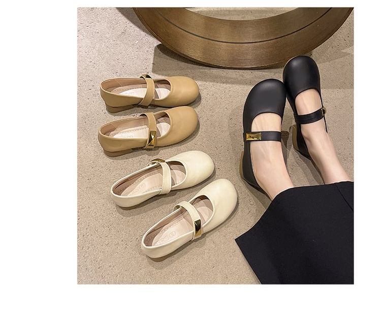 Shoes Jane Faux Mary Leather