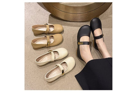 Shoes Jane Faux Mary Leather