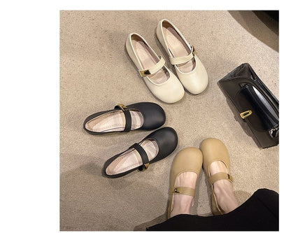 Shoes Jane Faux Mary Leather