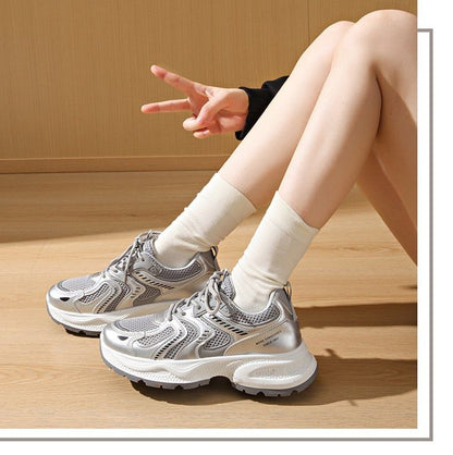 Mesh Sneakers Panel Platform