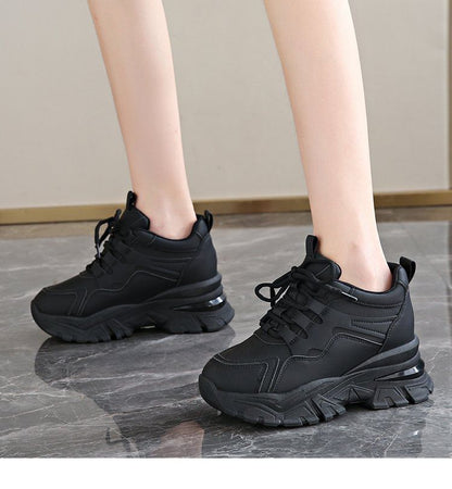 Wedge Panel Sneakers Hidden Platform