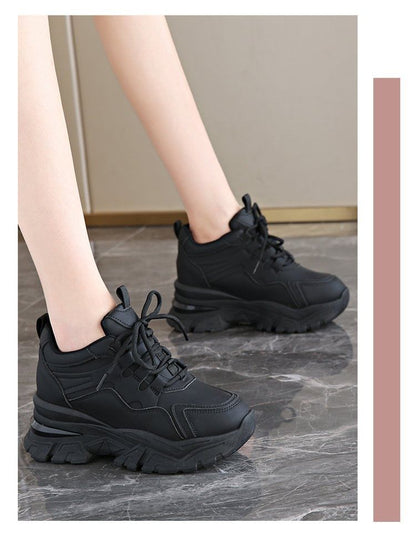 Wedge Panel Sneakers Hidden Platform