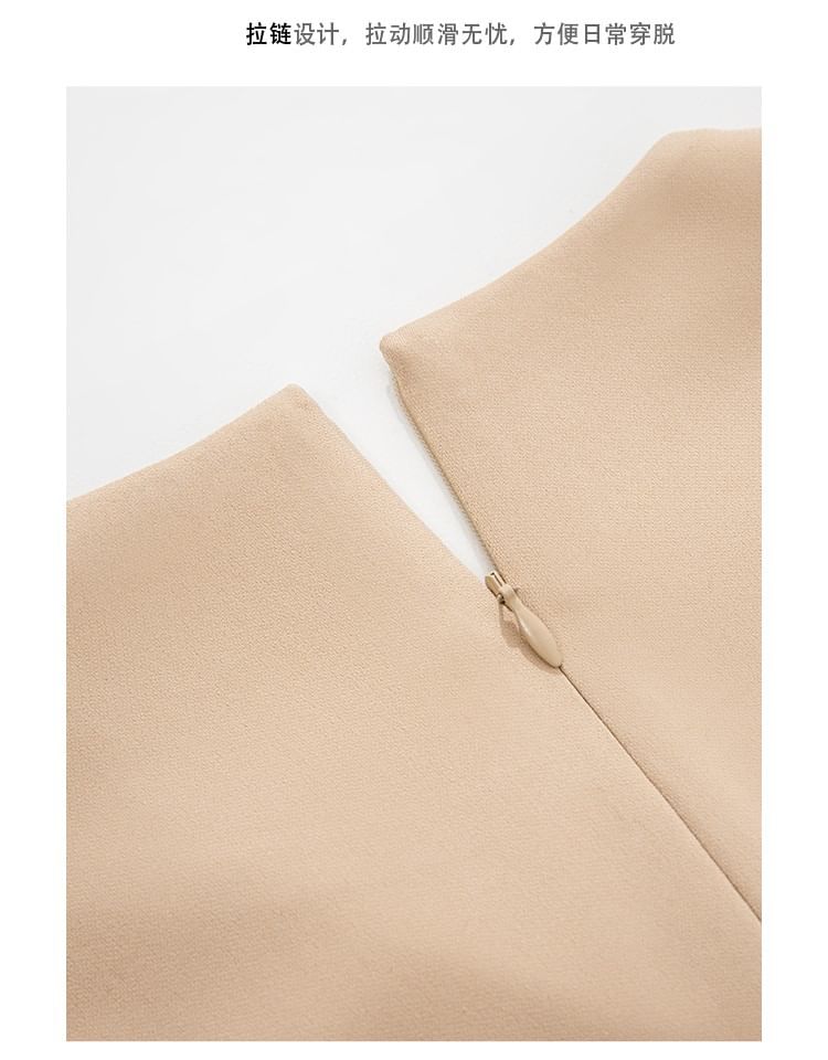 Asymmetric Sleeveless Top / High-Waisted Straight Pants