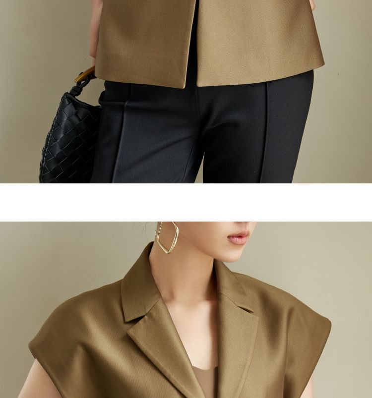 Plain Twisted Short-Sleeved Shirt