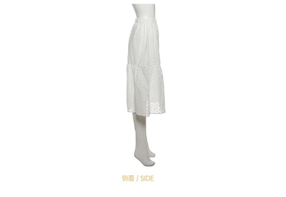 Off-Shoulder Long-Sleeved Crop Top + Maxi A-Line Skirt
