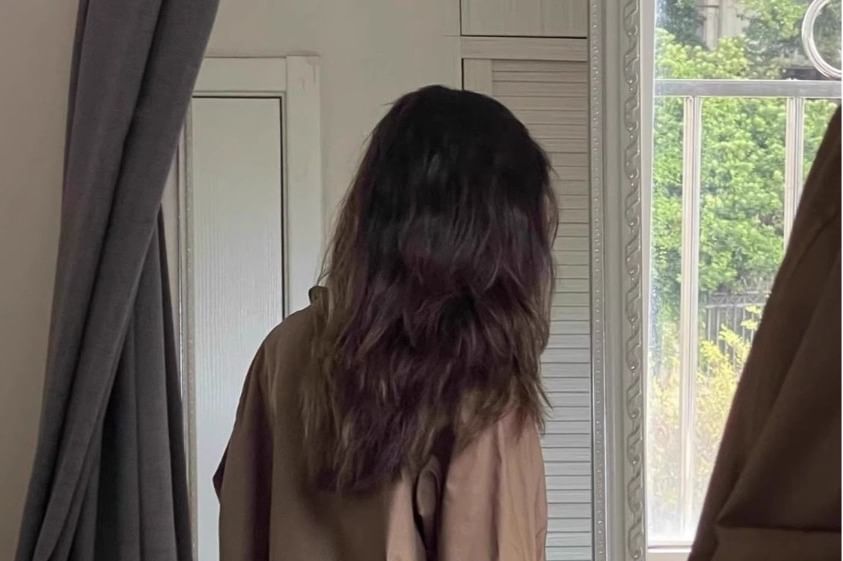 Plain Oversized Long-Sleeved Shirt
