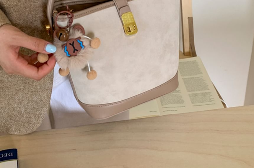 Piped Leather Faux Bag Crossbody