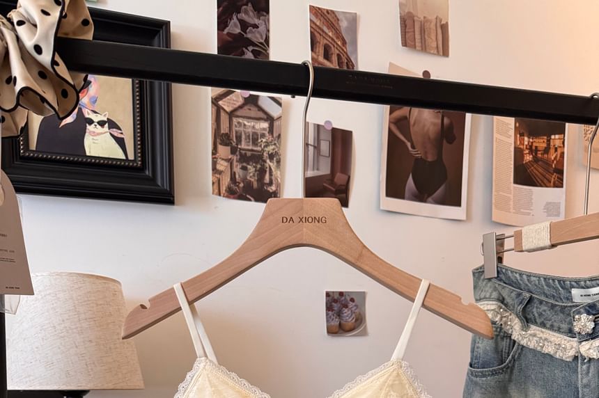 Spaghetti Strap Lace Bustier