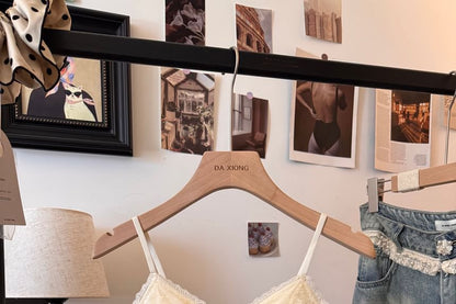 Spaghetti Strap Lace Bustier
