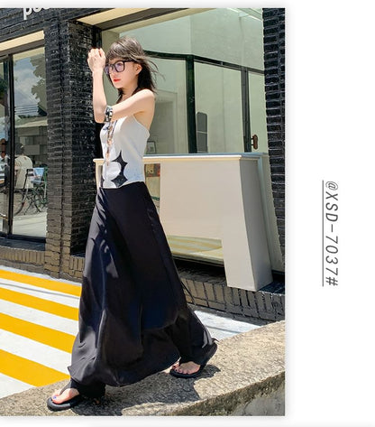 Mid Rise Plain Maxi Fishtail Skirt
