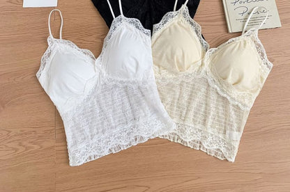 Spaghetti Strap Lace Cami