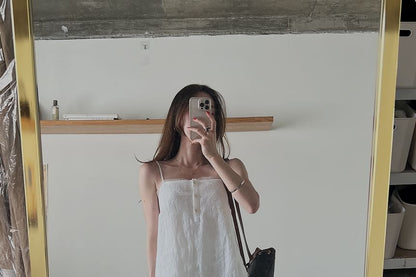 Button Cami & Lace Pencil Skirt