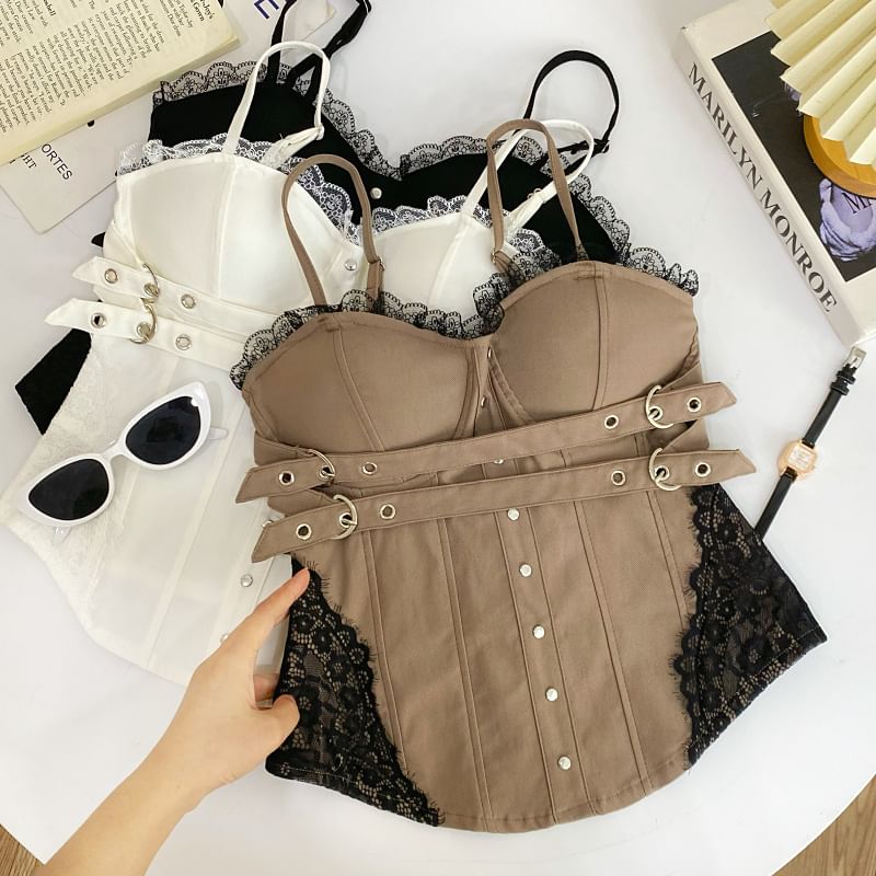 Lace Trim Bustier