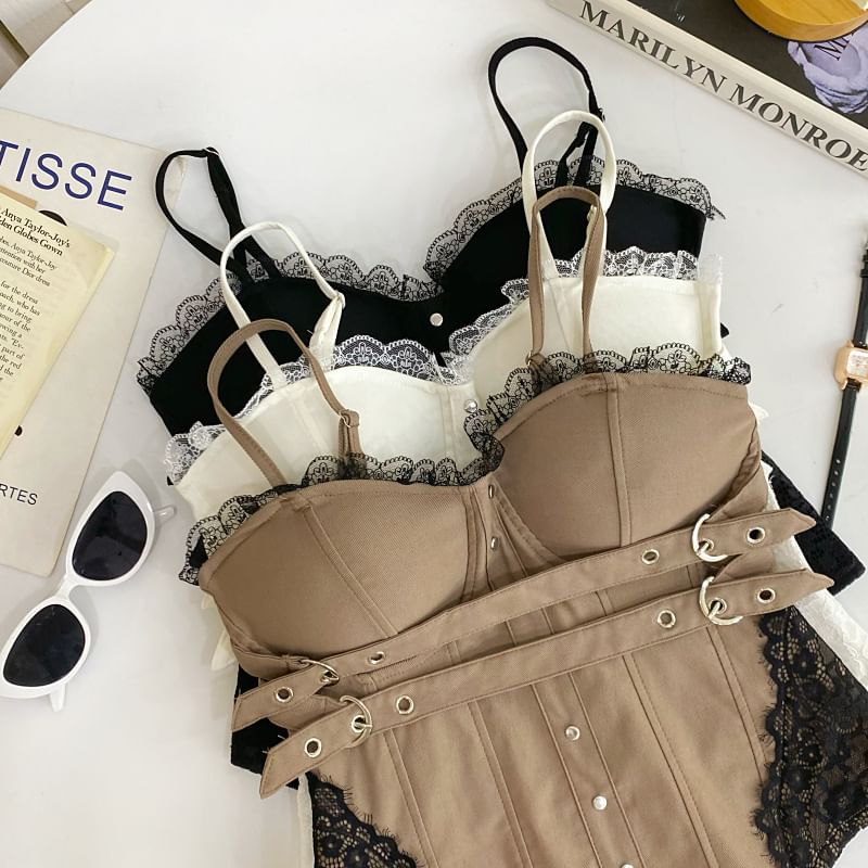 Lace Trim Bustier