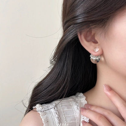 Crown Crystal Bead Jacket Ear Faux