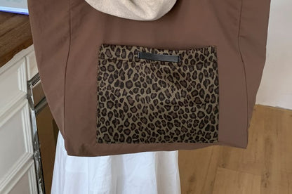 Leopard Tote Print Bag Panel