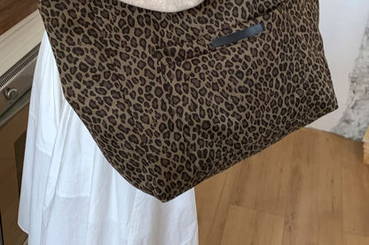 Leopard Tote Print Bag Panel